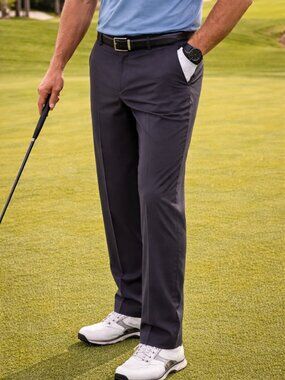 Nike Tiger Woods Collection Golf Pants Men's 34 X 32 Khaki Dri Fit 4 Pockets